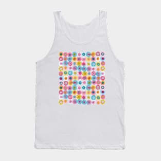 Fiesta Watercolor Abstract Painting Tank Top